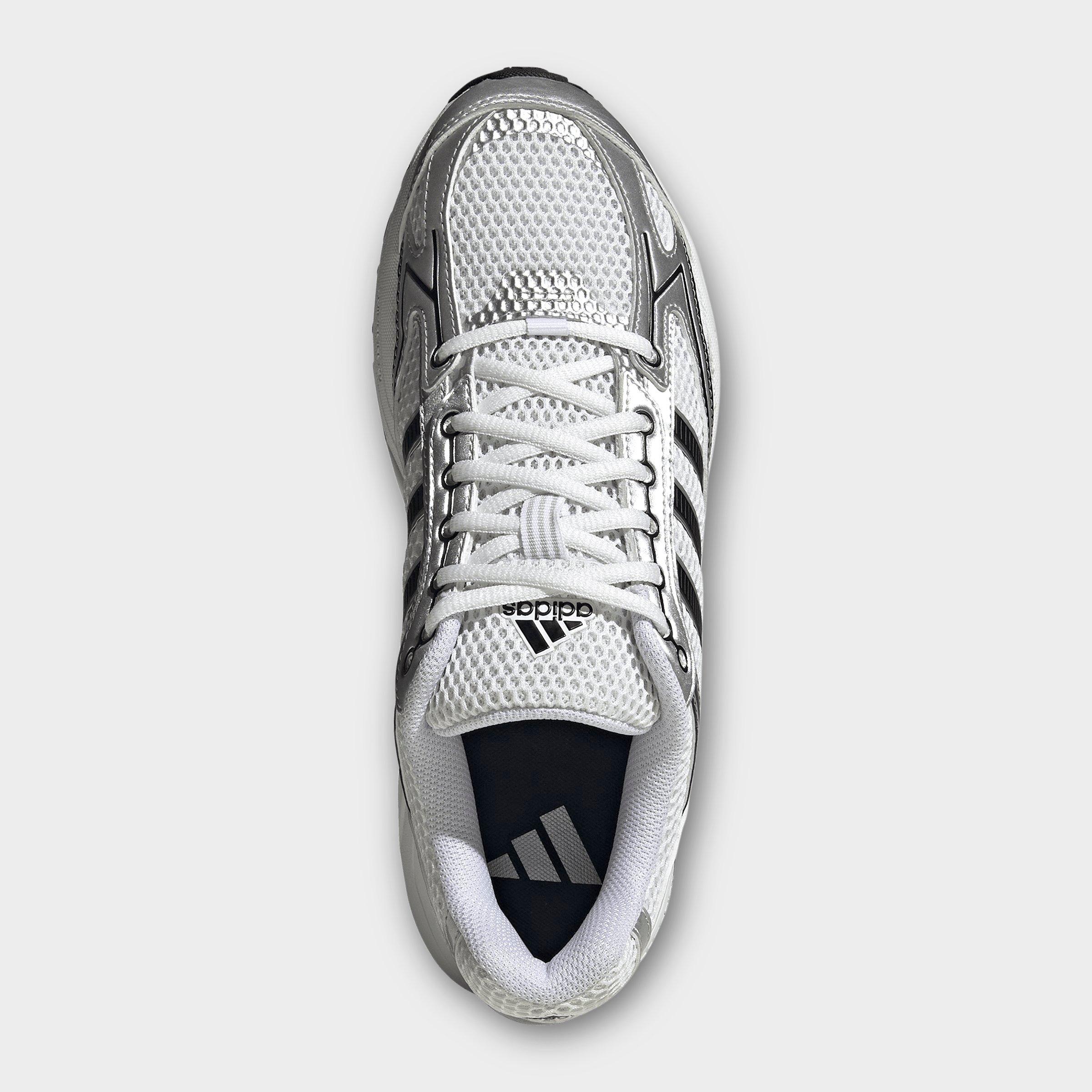 Men's adidas Spiritain 2000 Casual Shoes - Part 1 - Cloud White/Silver Metallic/Core Black - Top view
