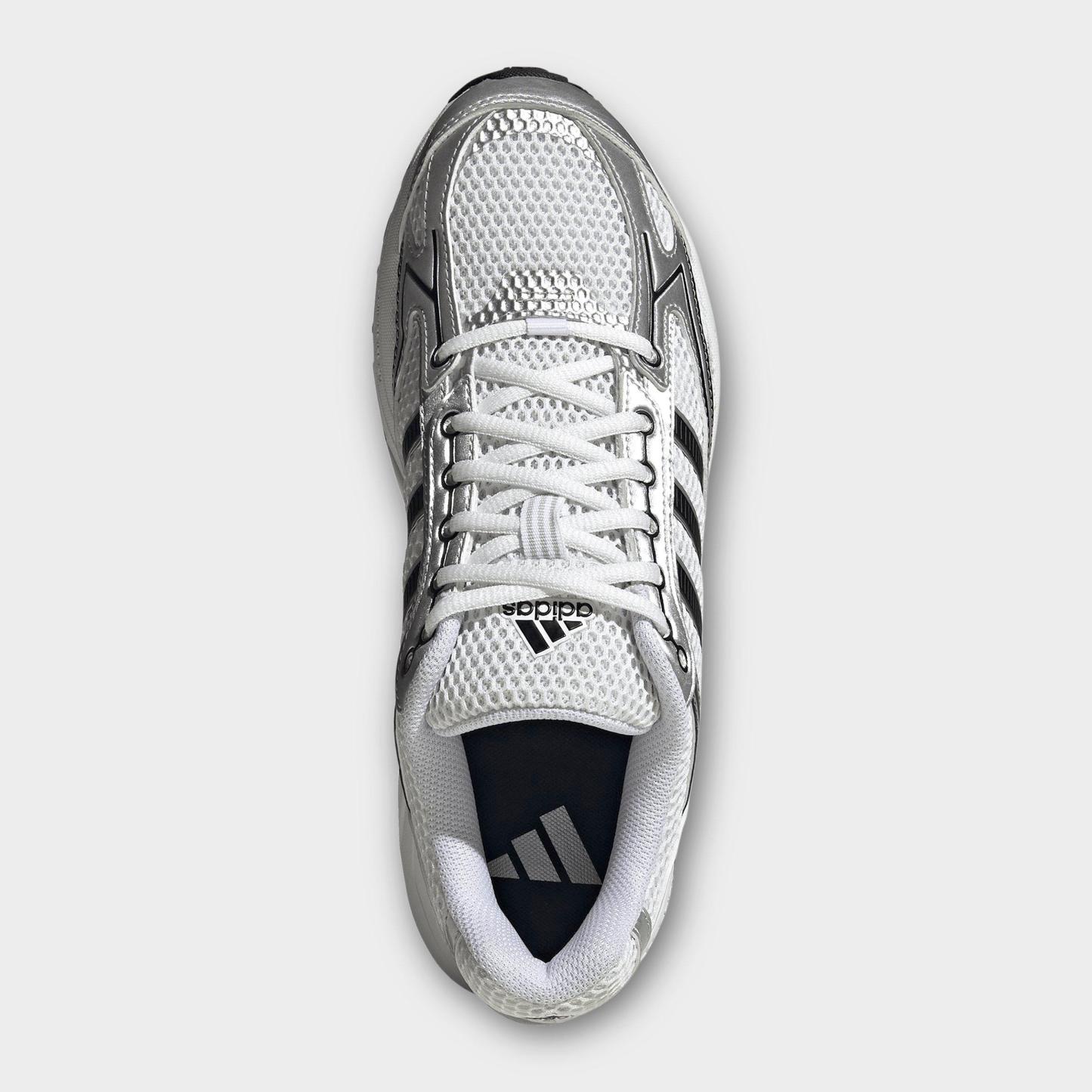 Men's adidas Spiritain 2000 Casual Shoes - Part 1 - Cloud White/Silver Metallic/Core Black - Top view
