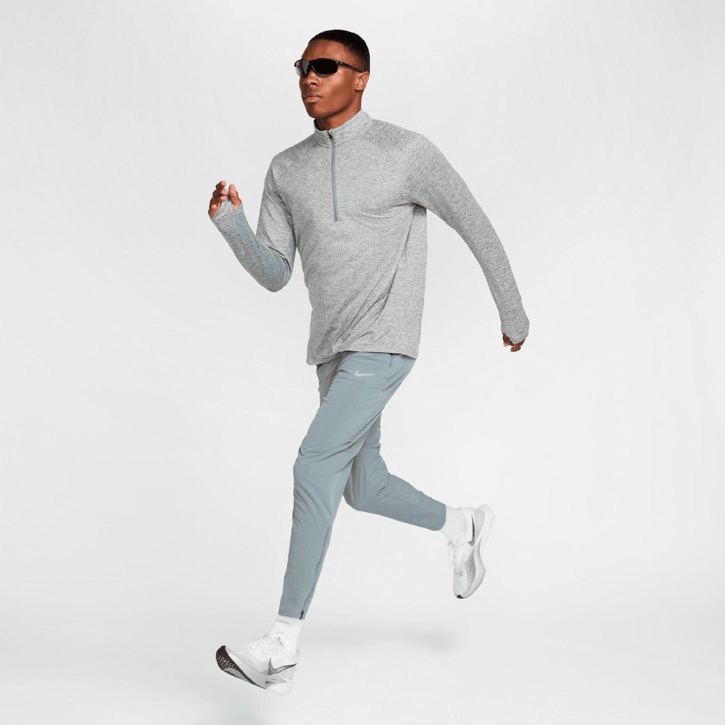 Men's Nithtke Stride Dri-FIT Quarter-Zip Running Top - Smoke Grey/Heather