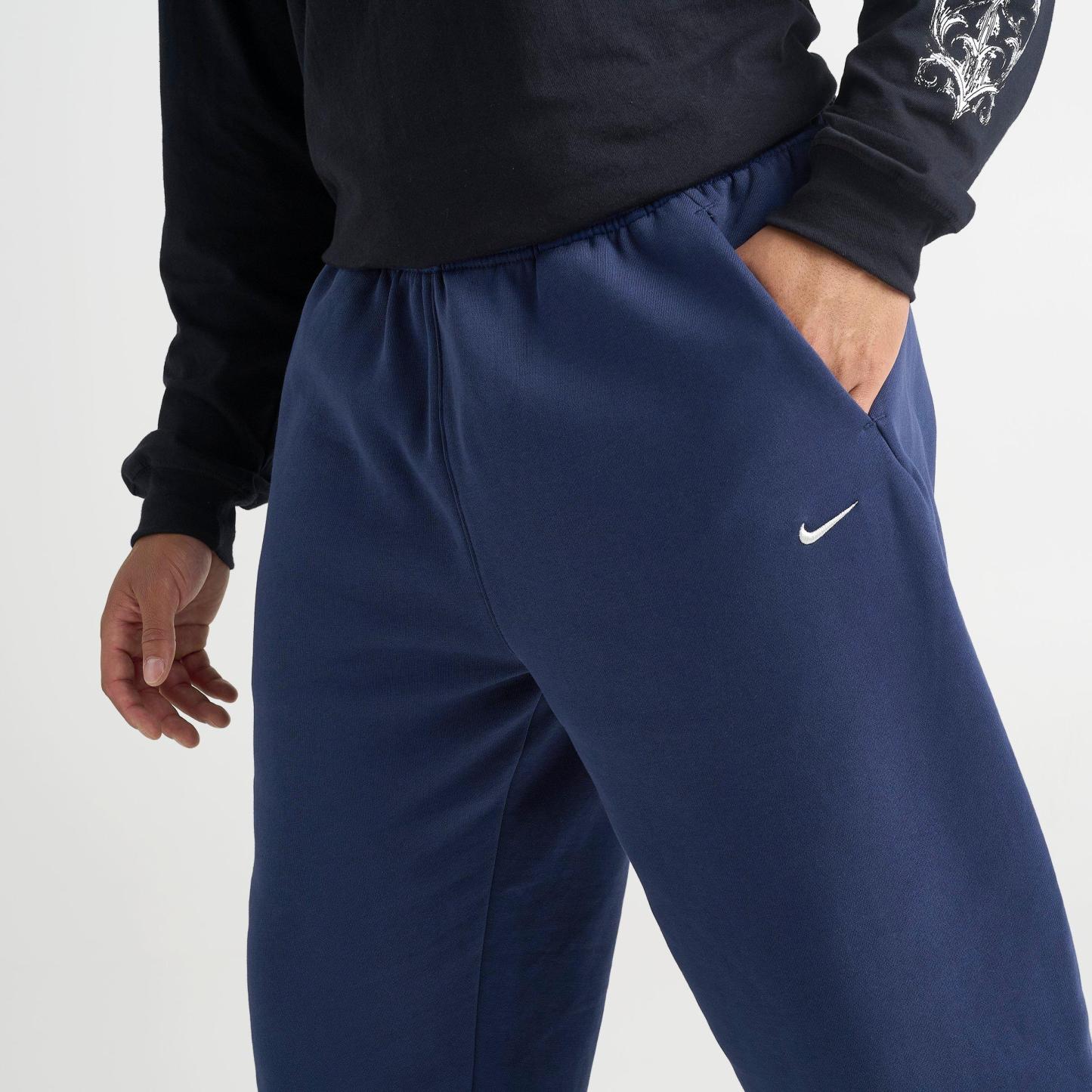 Men's Nithtke Solo Swoosh Cuffed Sweatpants - Midnight Navy/Sail