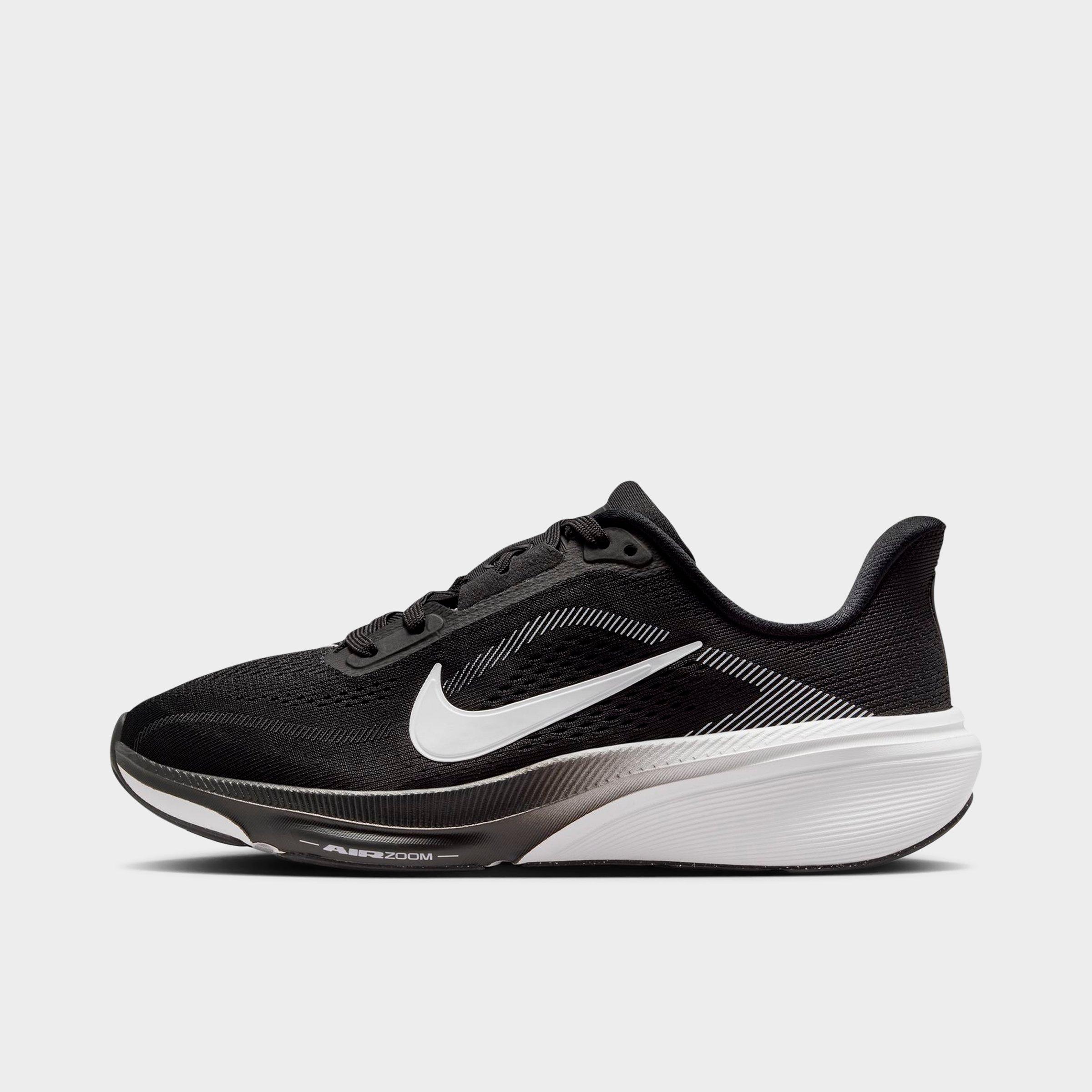 Big Kids' Nithtke Pegasus 42 Running Shoes - Black/Photon Dust/White - Left shoe facing left. Outside of the shoe.