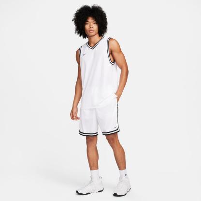 Men's Nike DNA Dri-FIT 8" Basketball Shorts - White/Black/Black