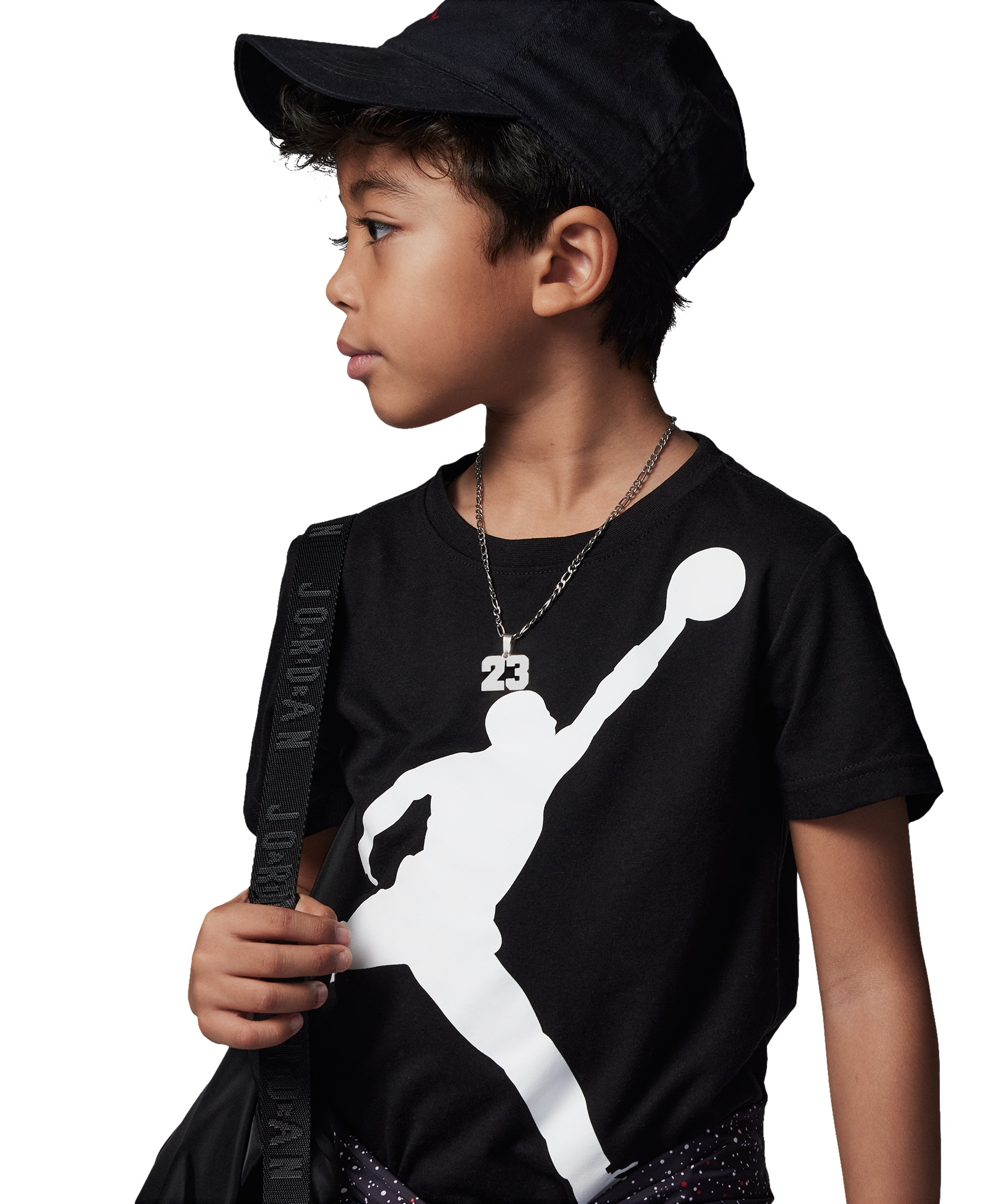 Jordan Boys' 4-7 Jumbo Jumpman T-Shirt and Shorts, 2-Piece Set - Carbon Heather