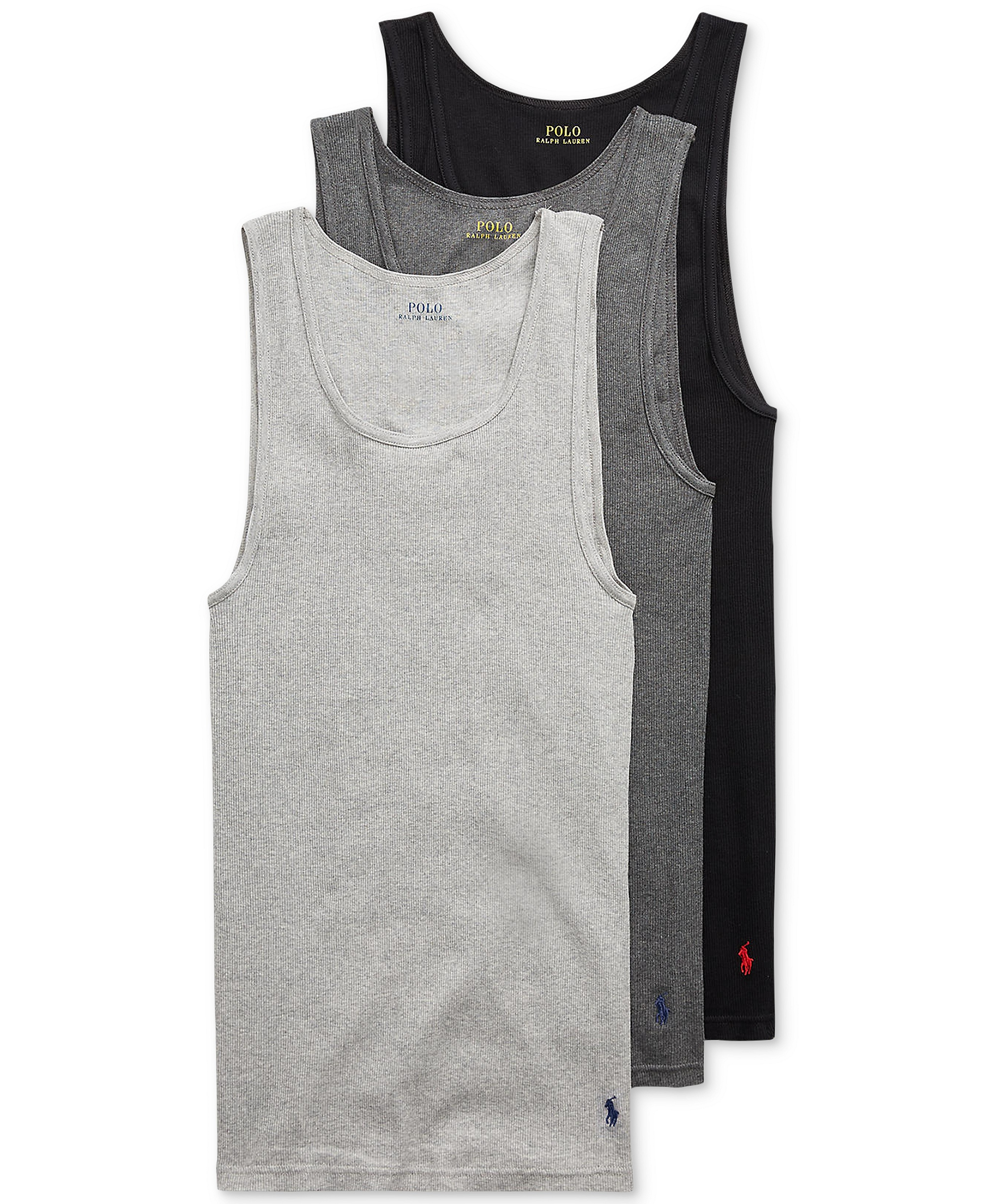 Polo Ralph Lauren Men's 3-Pack Classic-Fit Tank Tops - Andover / Madison / Black