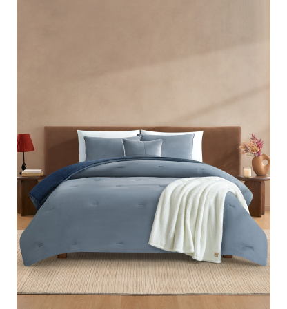 UGG® Brody Reversible Comforter Sets - Navy