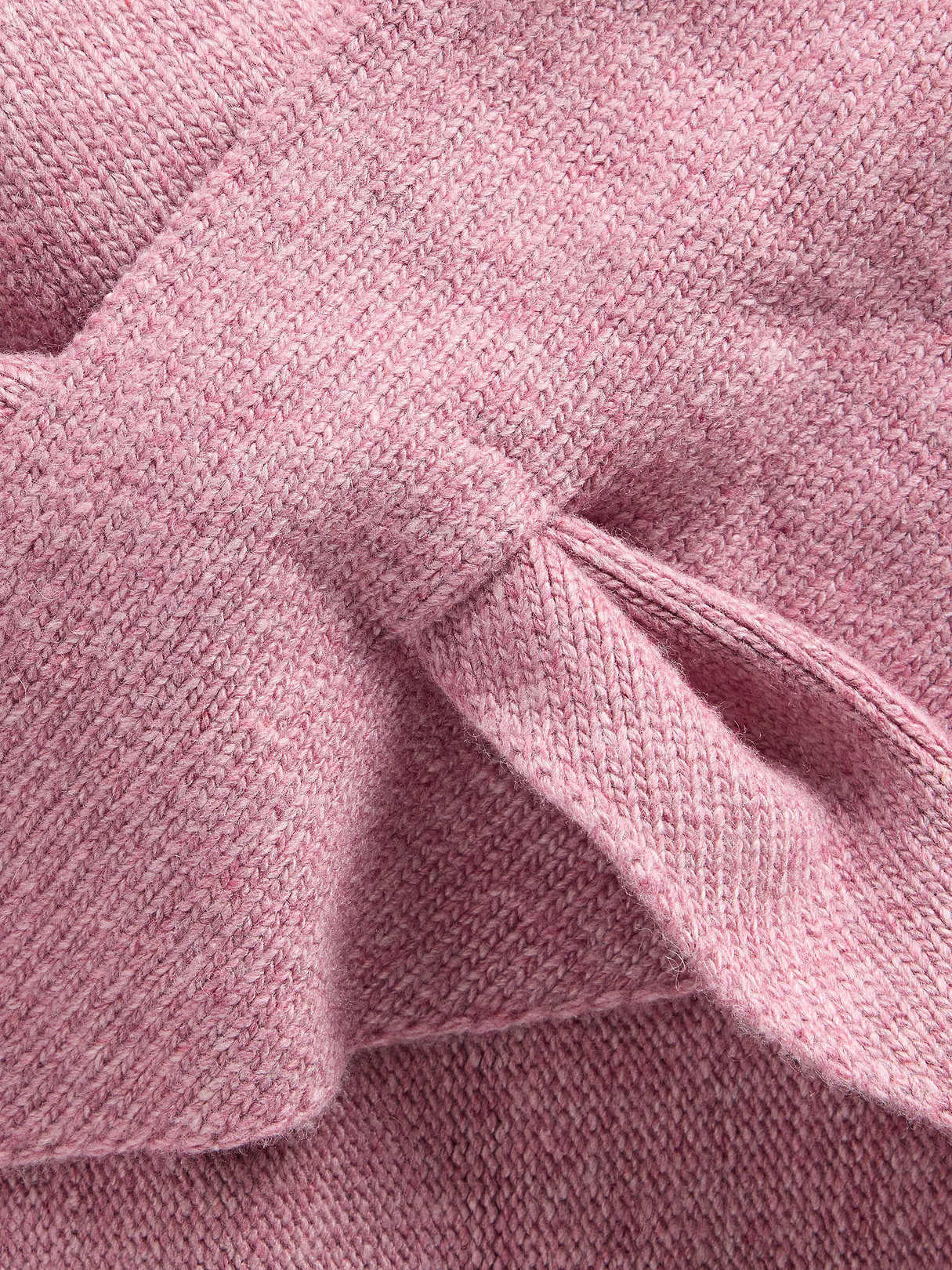 Knit Triangle Scarf - Wispy mauve
