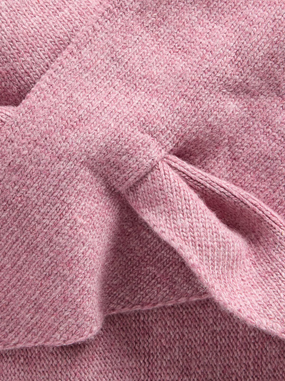 Knit Triangle Scarf - Wispy mauve