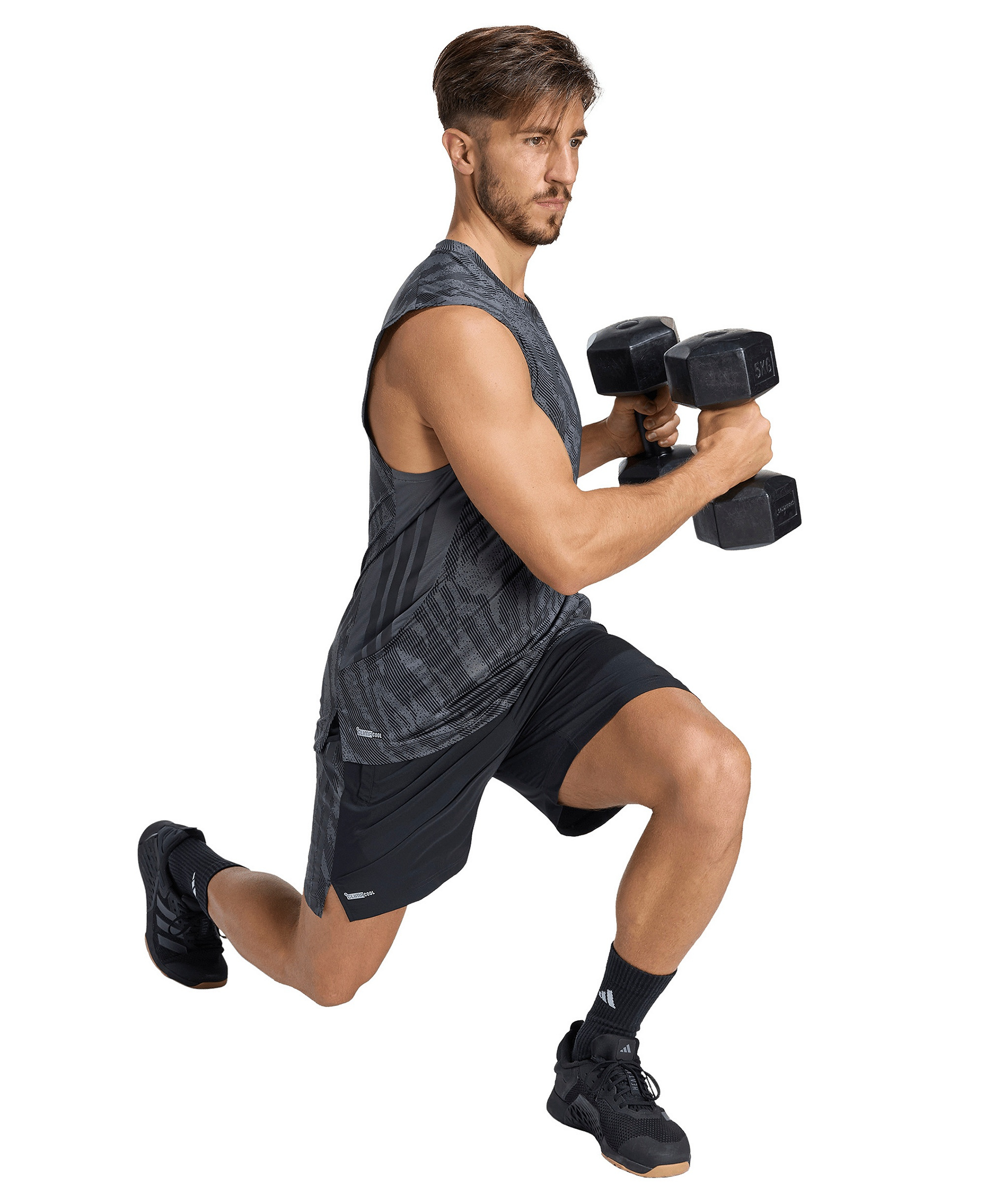 adidas Men's Tech Essentials Workout Shorts - Gray Six