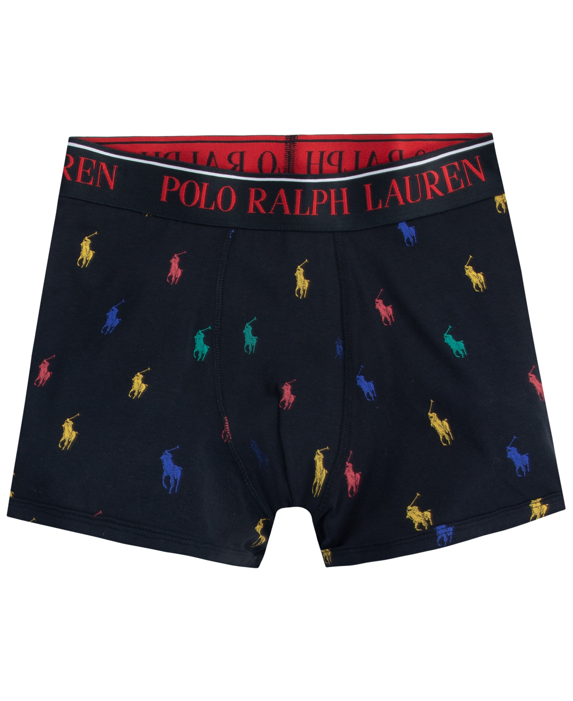 Polo Ralph Lauren Boys' 8-20 Cotton Stretch Boxer Briefs, 3-Pack - Black/Gray