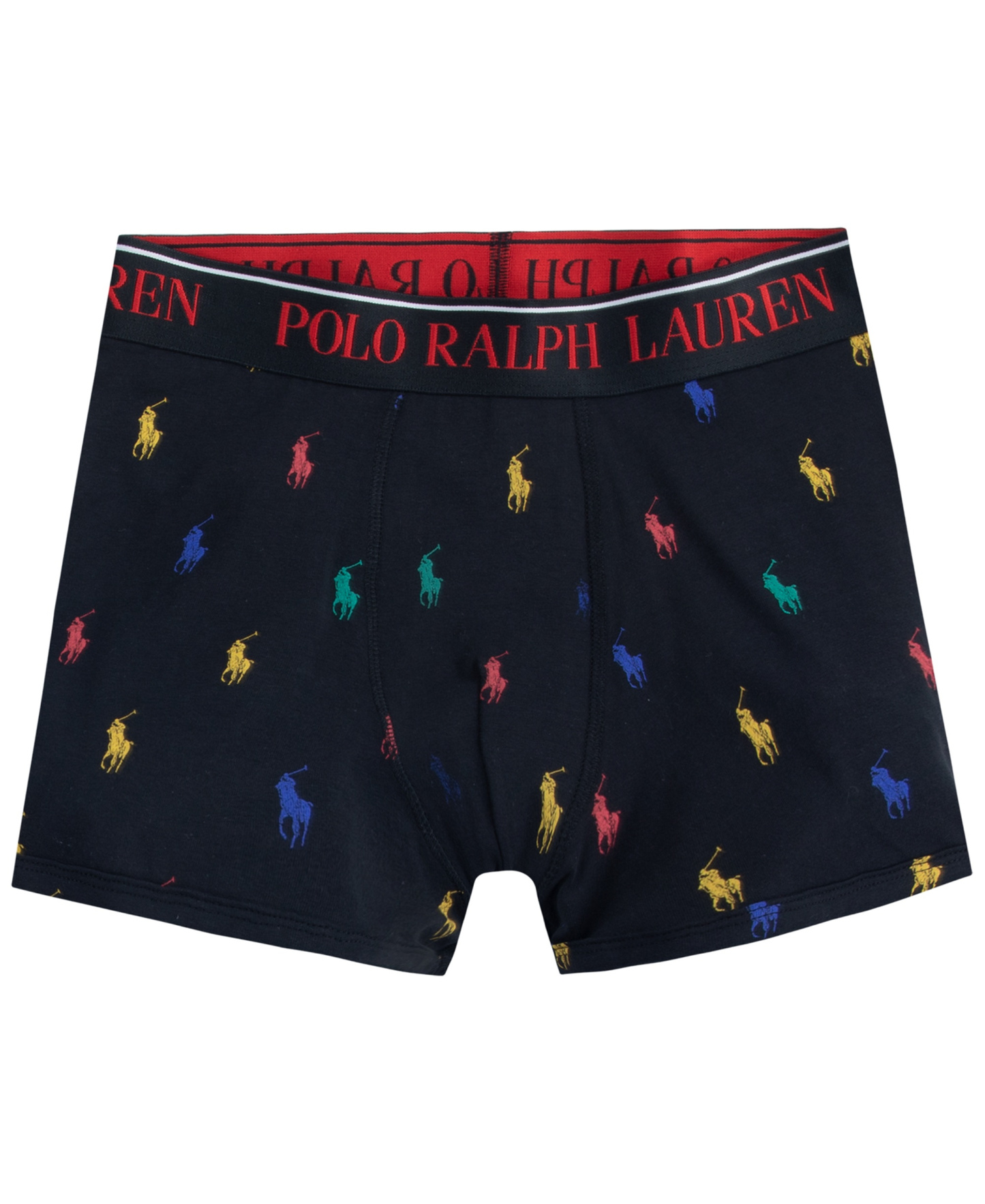 Polo Ralph Lauren Boys' 8-20 Cotton Stretch Boxer Briefs, 3-Pack - Black/Gray