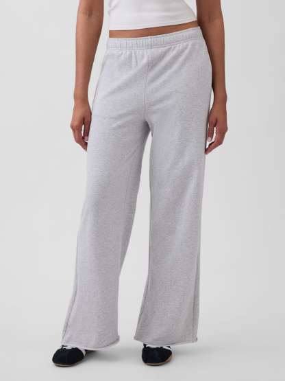Mid Rise VintageSoft Terry Loose Sweatpants - Heather grey