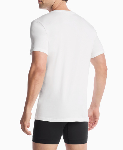Nike Men's Dri-FIT Essential Cotton Stretch Crewneck Undershirts, 2-Pack - White