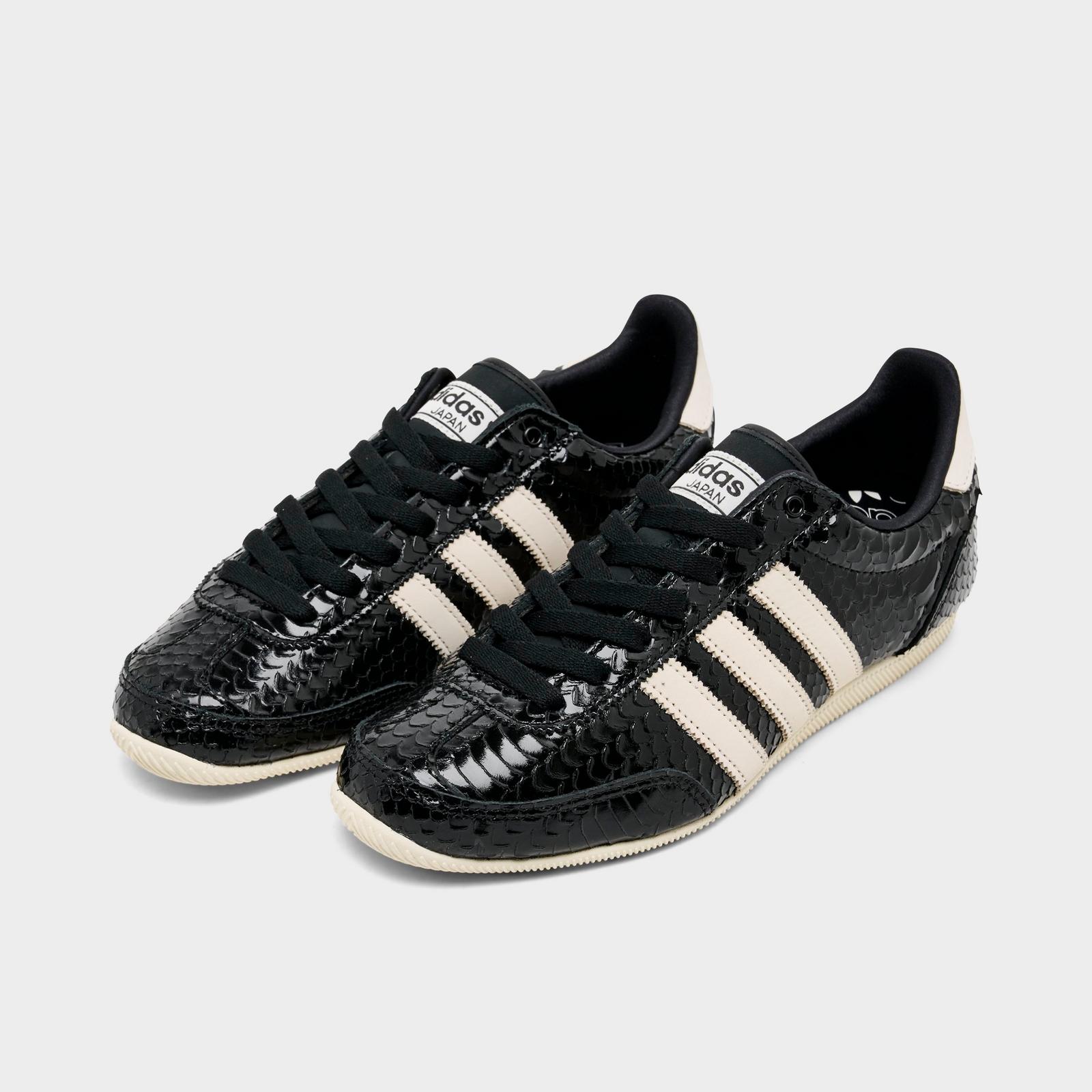 Women's adidas Originals Japan Croc Casual Shoes - Black Patent Leather Croc/Core Black/Off White - view 2