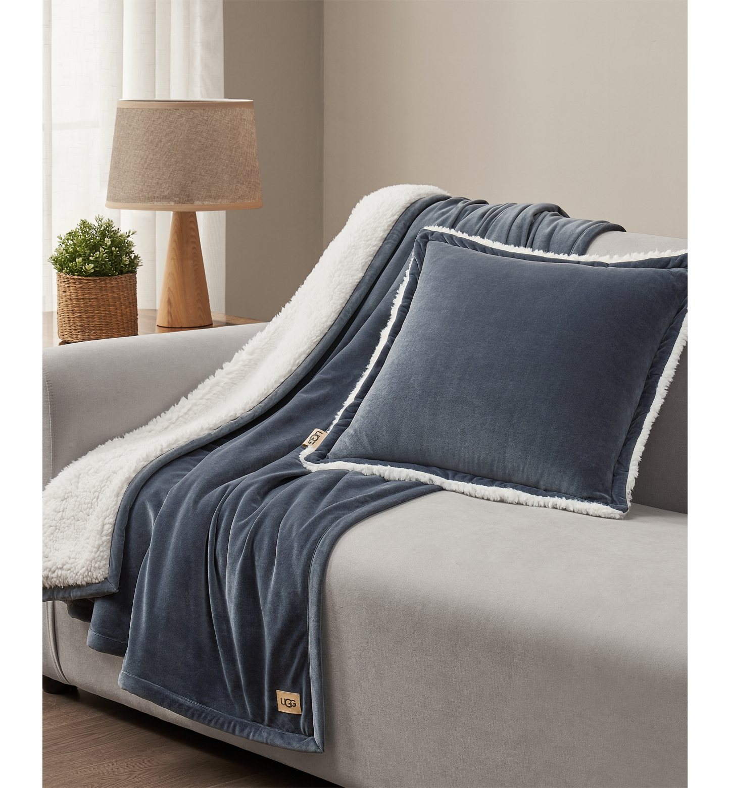 UGG® Dasha Decorative 2-Pack Pillow, 20" x 20" - Imperial
