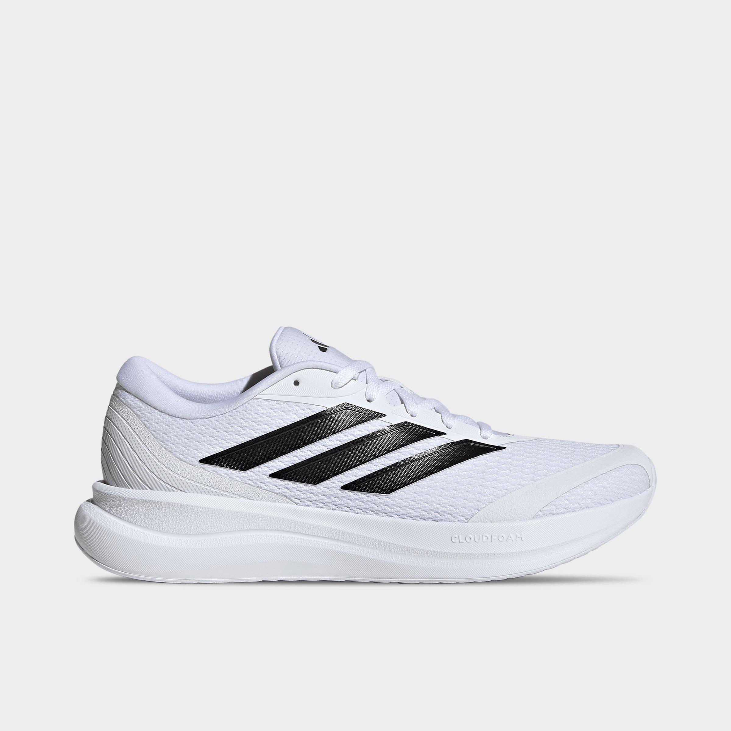 Men's adidas Runfalcon 6 Cloudfoam Running Shoes - Cloud White/Core Black/Grey - Left shoe facing left. Outside of the shoe.