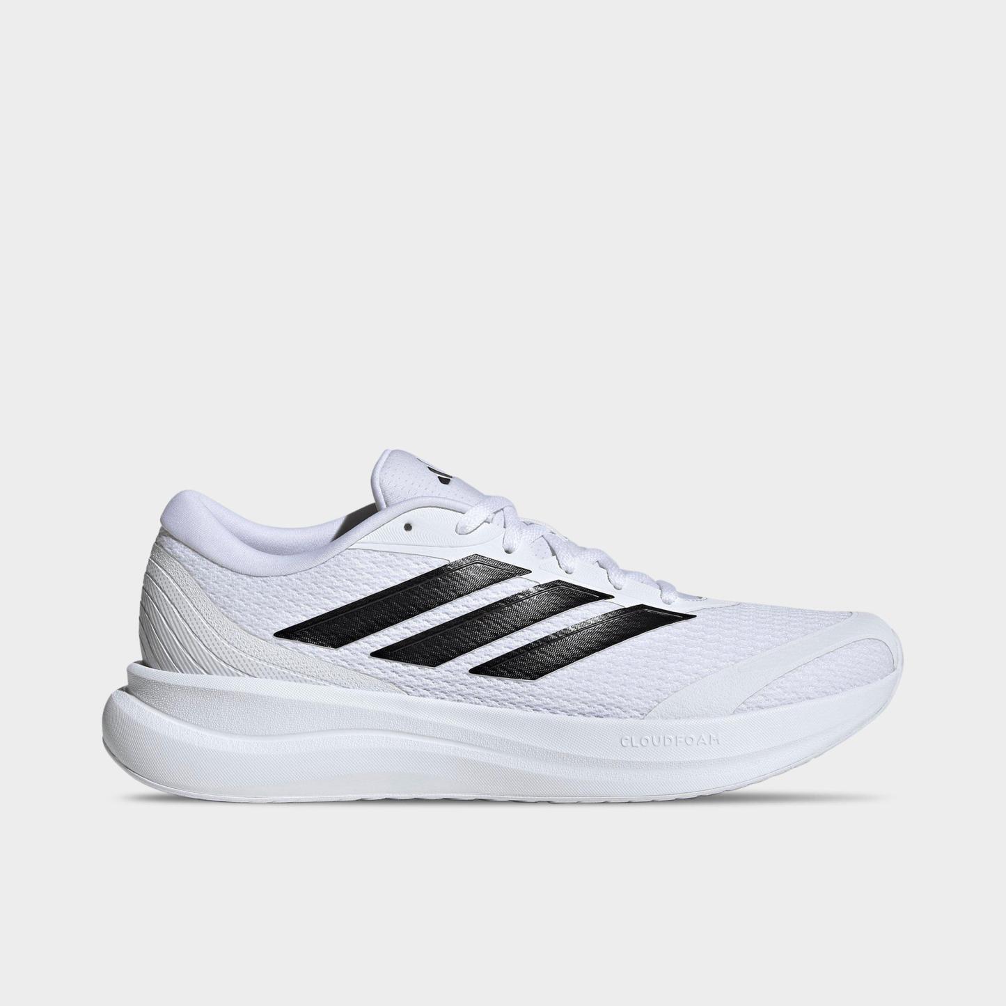 Men's adidas Runfalcon 6 Cloudfoam Running Shoes - Cloud White/Core Black/Grey - Left shoe facing left. Outside of the shoe.