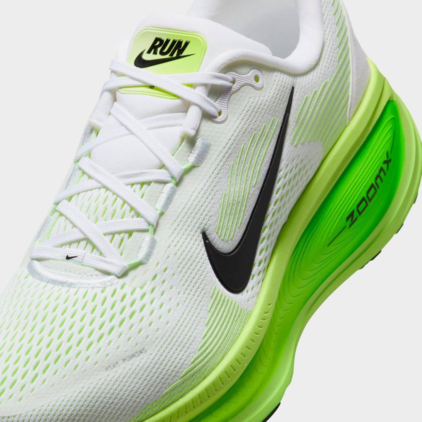 Men's Nithtke Vomero 18 Running Shoes - Part 2 - White/Electric Green/Volt/Black - Detail shot