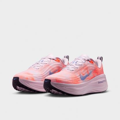 Women's Nithtke Vomero Plus Running Shoes - Part 1 - Bleached Lilac/Hyper Crimson/Sunset Haze/Royal Pulse - Both shoes facing left