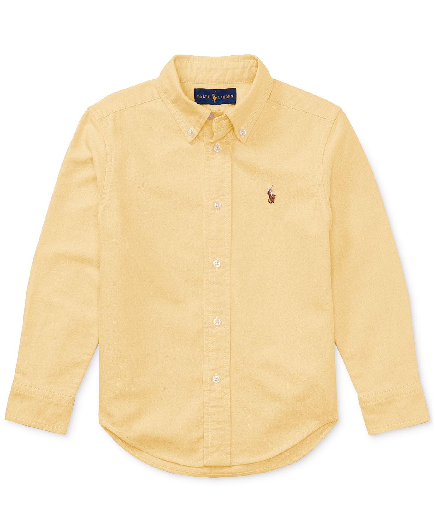 Polo Ralph Lauren Boys' 2T-7 Cotton Oxford Shirt - Yellow