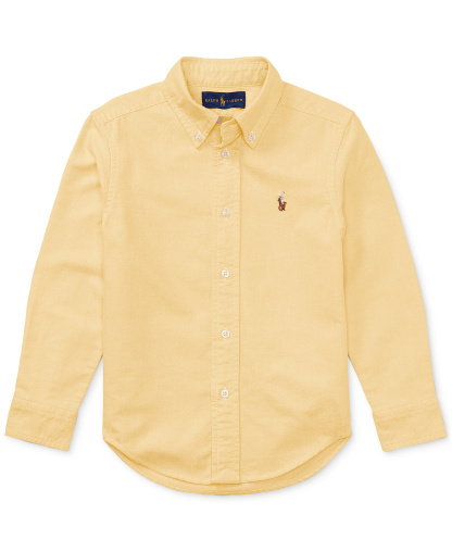 Polo Ralph Lauren Boys' 2T-7 Cotton Oxford Shirt - Yellow