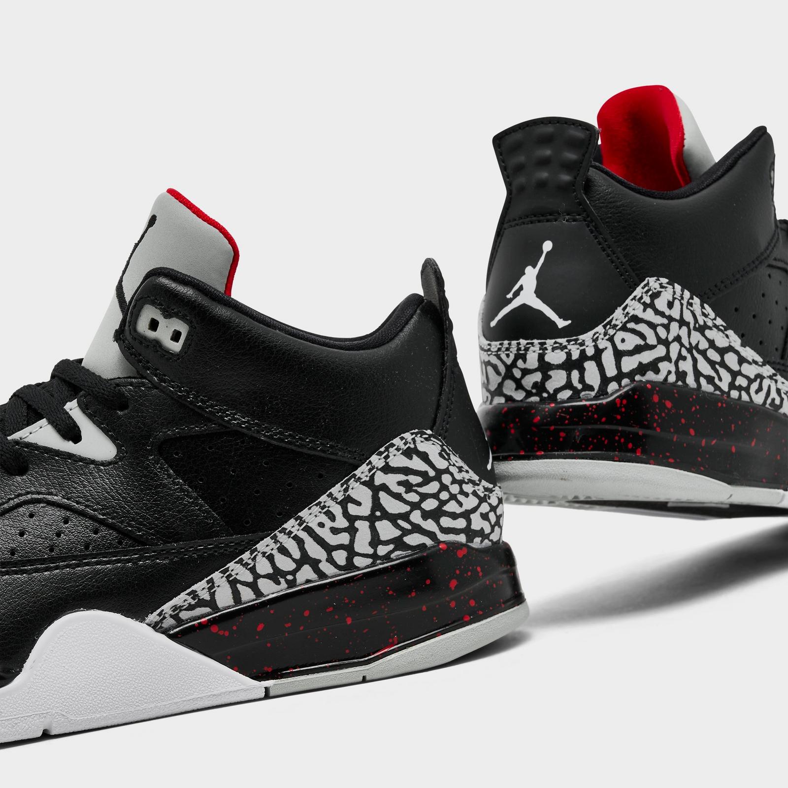 Little Kids' Air Jordan Son of Mars Low Casual Shoes - White/Varsity Red/Light Smoke Grey/True Blue - view 3