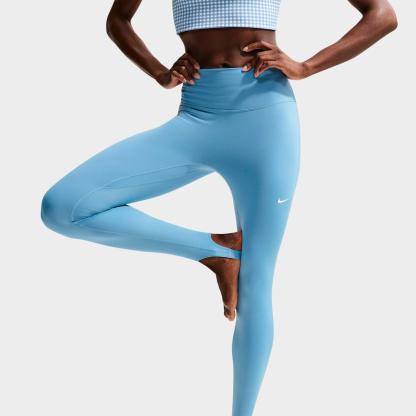 Women's Nithtke One High-Waisted Full-Length Stirrup Leggings - Work Blue/White