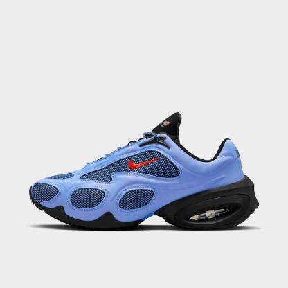Women's Nithtke Air Max Muse Casual Shoes - Royal Pulse/Black/Metallic Dark Grey/Light Crimson - Left shoe facing left. Outside of the shoe.