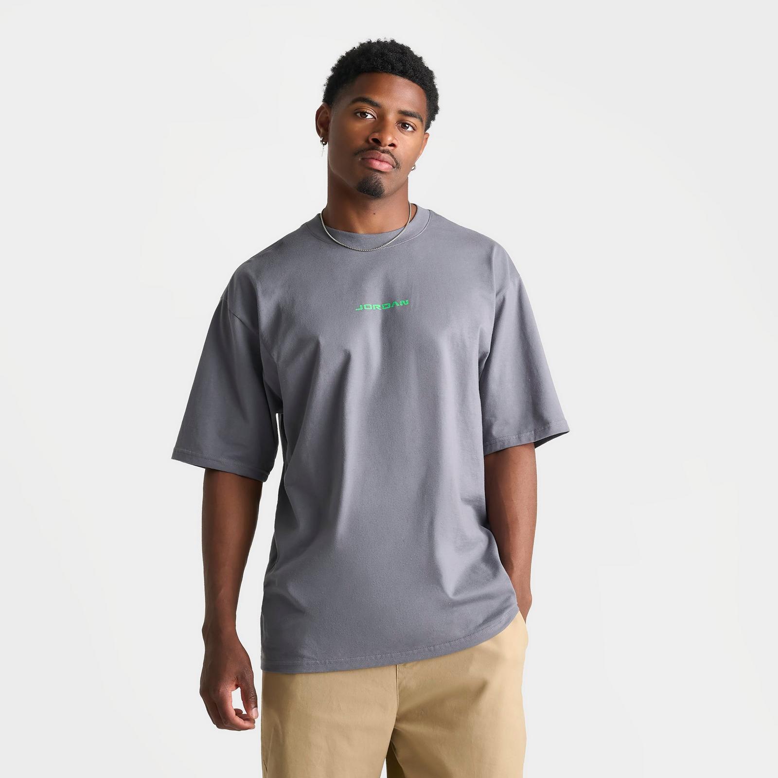 Men's Jordan 1985 AJ13 Flint T-Shirt - Flint Grey - view 4