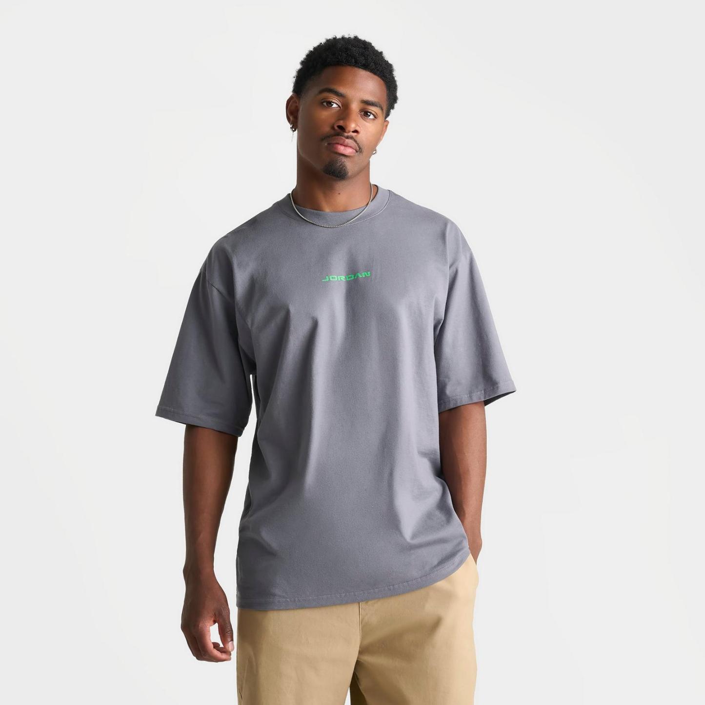 Men's Jordan 1985 AJ13 Flint T-Shirt - Flint Grey - view 4