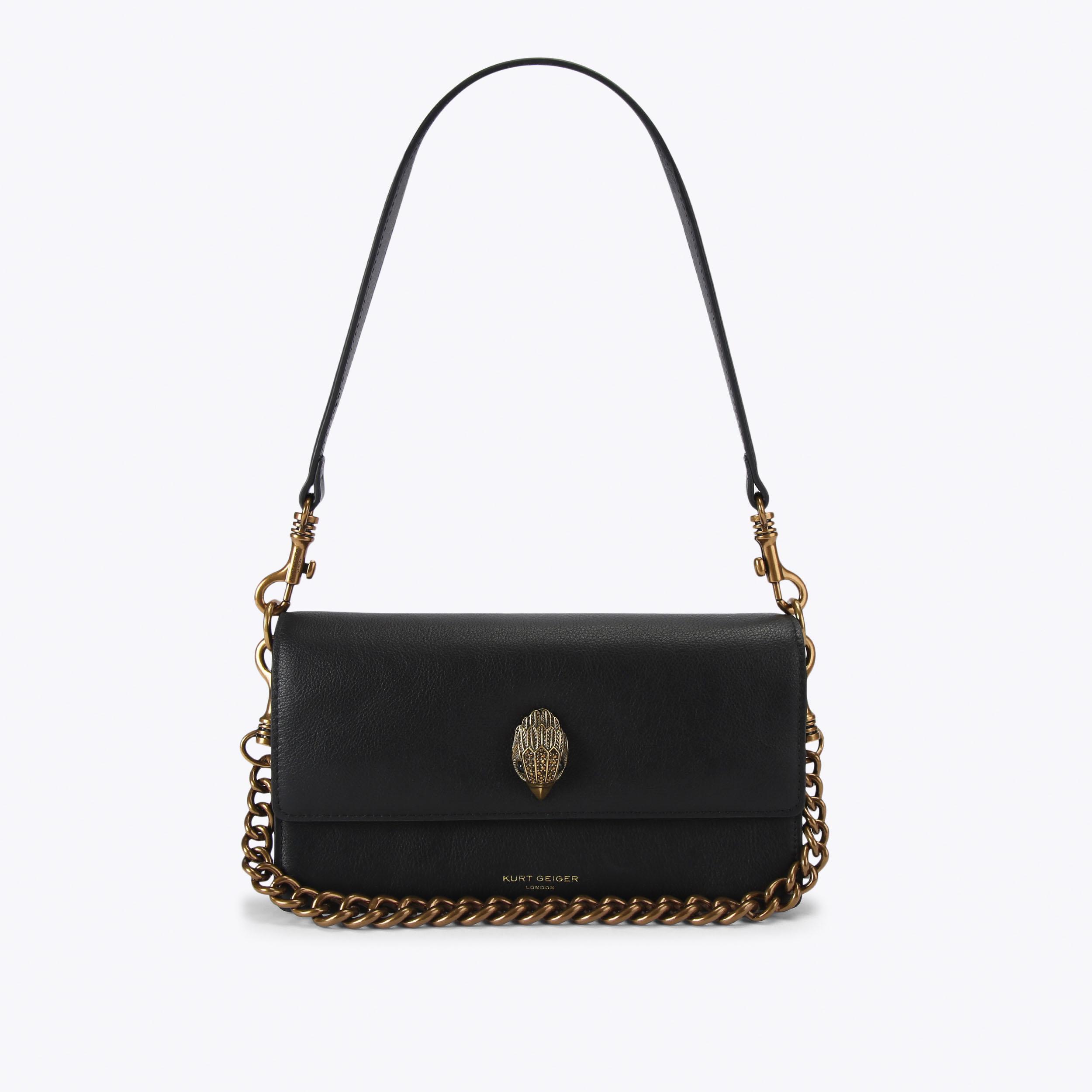 Kurt Geiger London Sloane Soft Shoulder Bag - Black