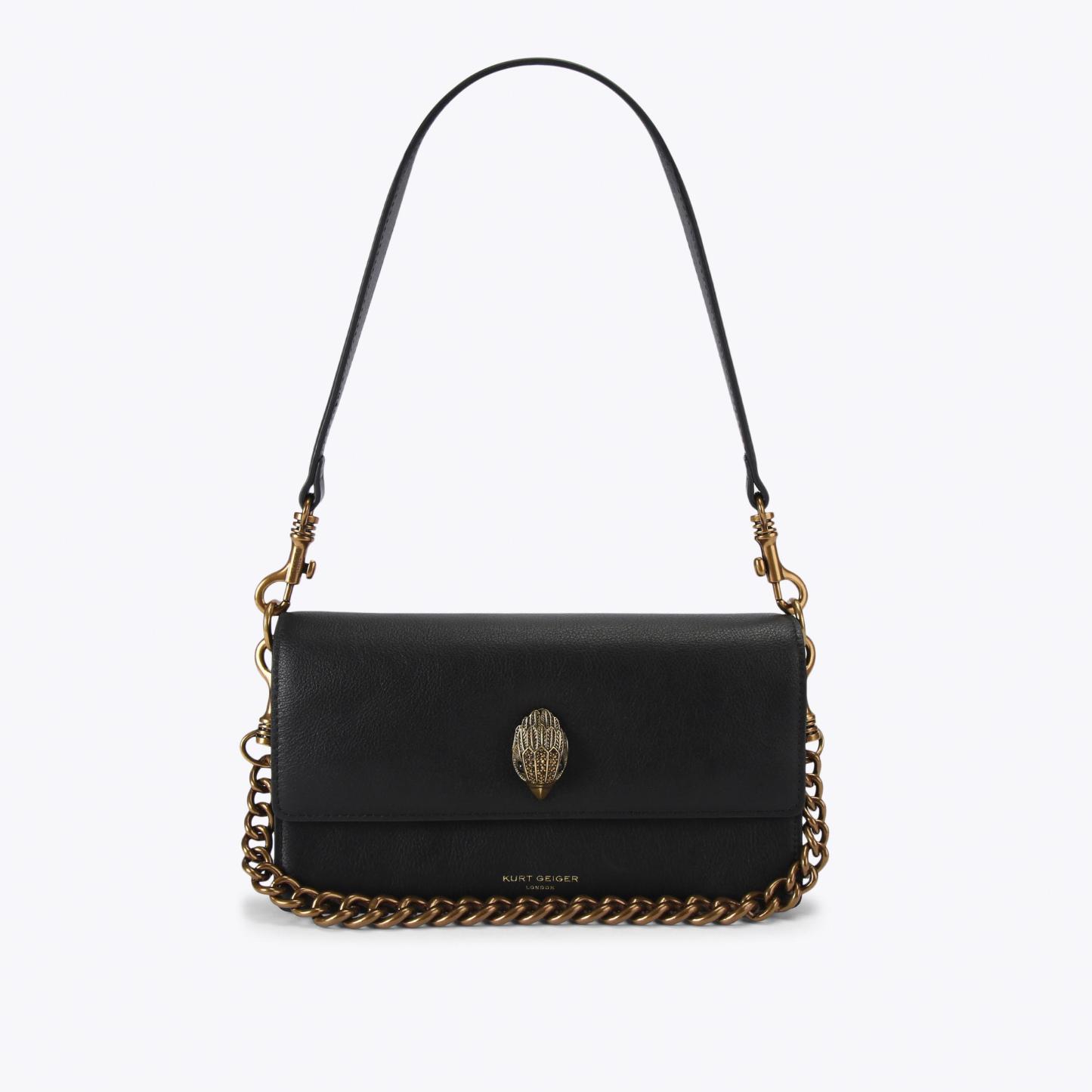 Kurt Geiger London Sloane Soft Shoulder Bag - Black
