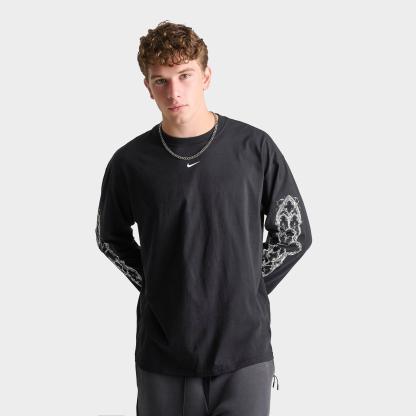 Men's Nithtke Sportswear Max 90 Neo Long-Sleeve T-Shirt - Black