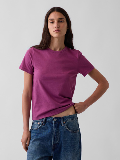 Organic Cotton VintageSoft T-Shirt - Dahlia purple