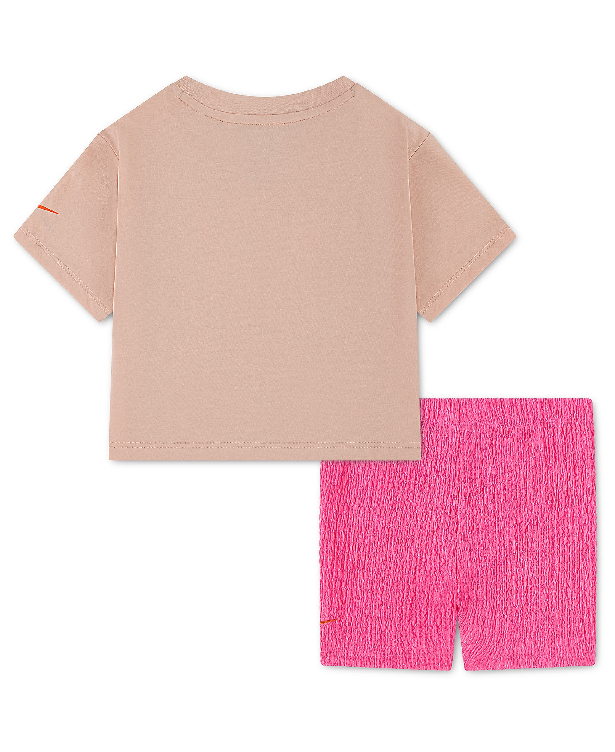 Nike Girls' Toddler 2T-4T Short-Sleeve T-Shirt and Shorts, 2-Piece Set - Pink Glow