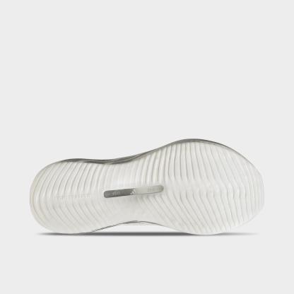 Women's adidas Hyperboost Edge Running Shoes - Part 1 - Cloud White/Silver Metallic/Zero Metallic - Bottom view