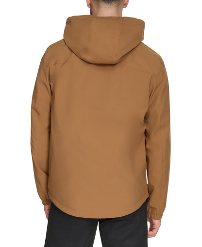 Levi's Men's Hooded Rain Jacket - Brown