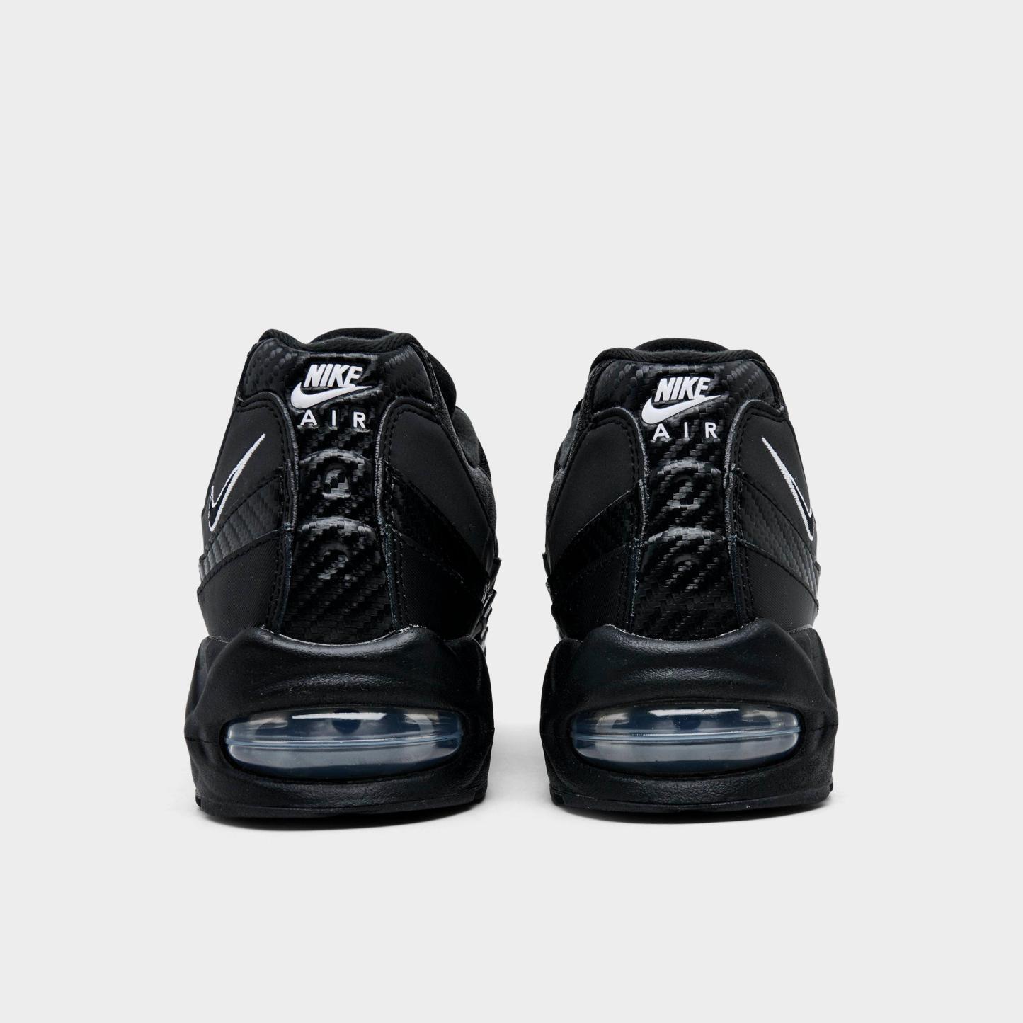 Men's Nithtke Air Max 95 Big Bubble Scorpion Casual Shoes - Part 2 - Black/Metallic Silver/Cool Grey/White - Back view