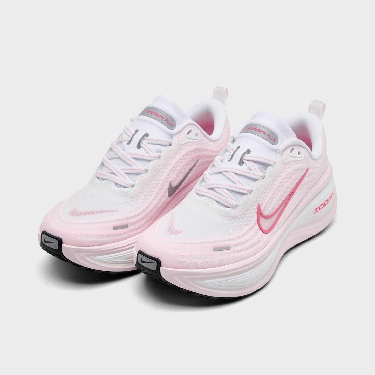 Women's Nike Vomero Plus Running Shoes - White/Pearl Pink/Phantom/Peony