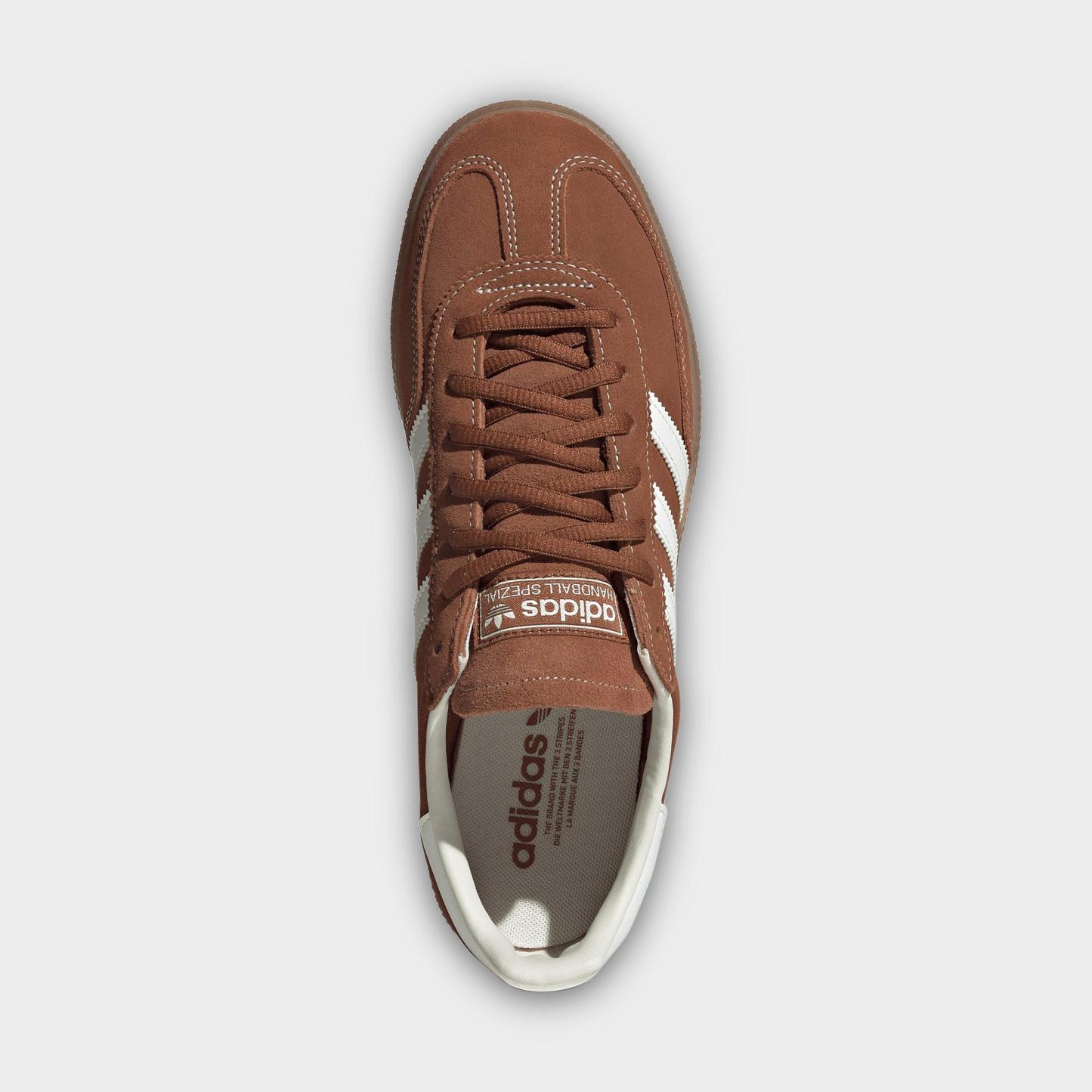 Men's adidas Originals Handball Spezial Casual Shoes - Part 3 - Dusky Bronze/Off White/Gum - Top view