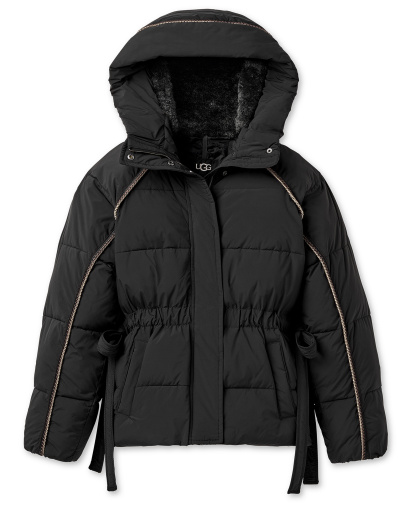 UGG Women's Renly Relaxed-Fit Hooded Neck Puffer Jacket - Black