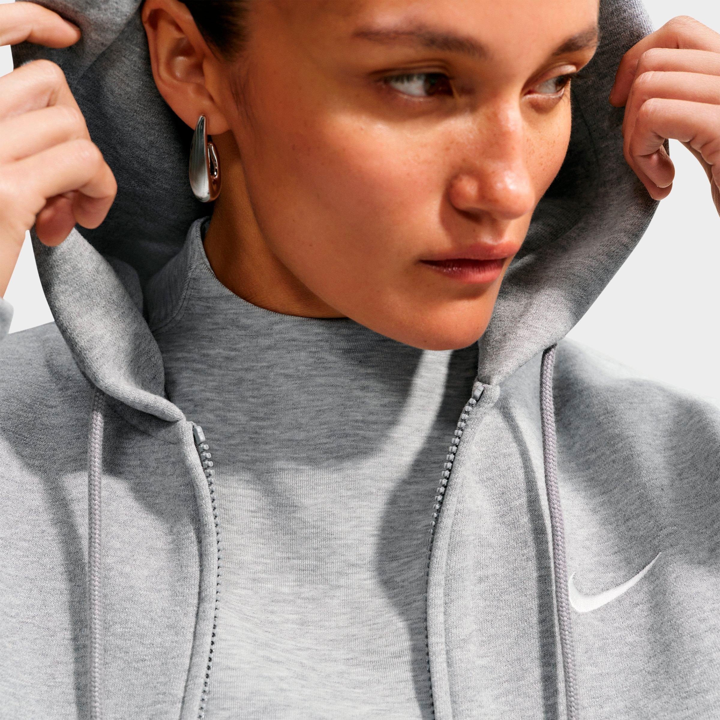 Women's Nithtke Studio Fleece Medium-Weight Full-Zip Hoodie - Dark Grey Heather/Sail