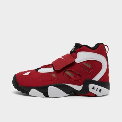 Men's Nike Air Diamond Turf 2 Casual Shoes - Fire Red/White/Black/Metallic Gold