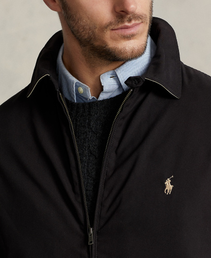 Polo Ralph Lauren Men's Big & Tall Bi-Swing Windbreaker Jackets - RL Black
