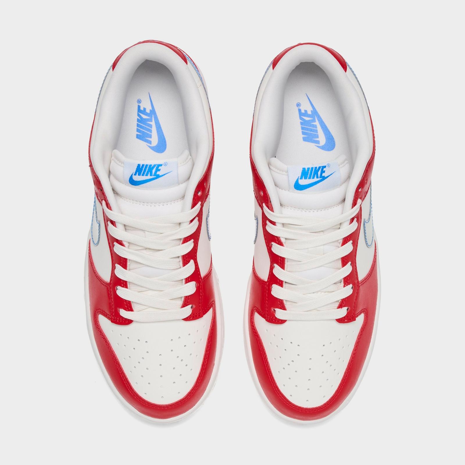 Women's Nike Dunk Low WNBA 30th Casual Shoes - Action Red/Sail/Light Photo Blue/Multi-Color
