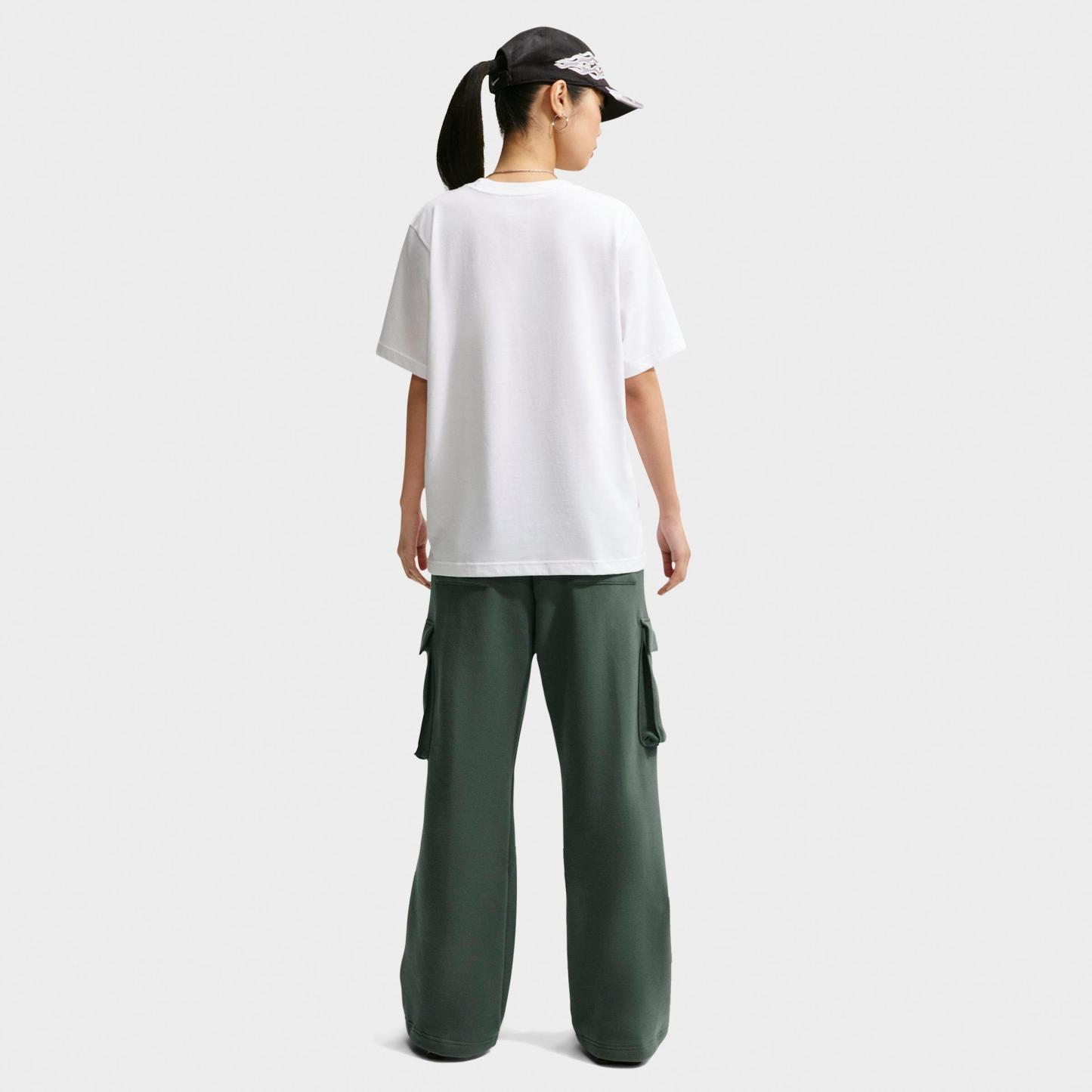 Women's Nithtke Studio Fleece Medium-Weight High-Rise Oversized Cargo Pants - Camo Green/Sail