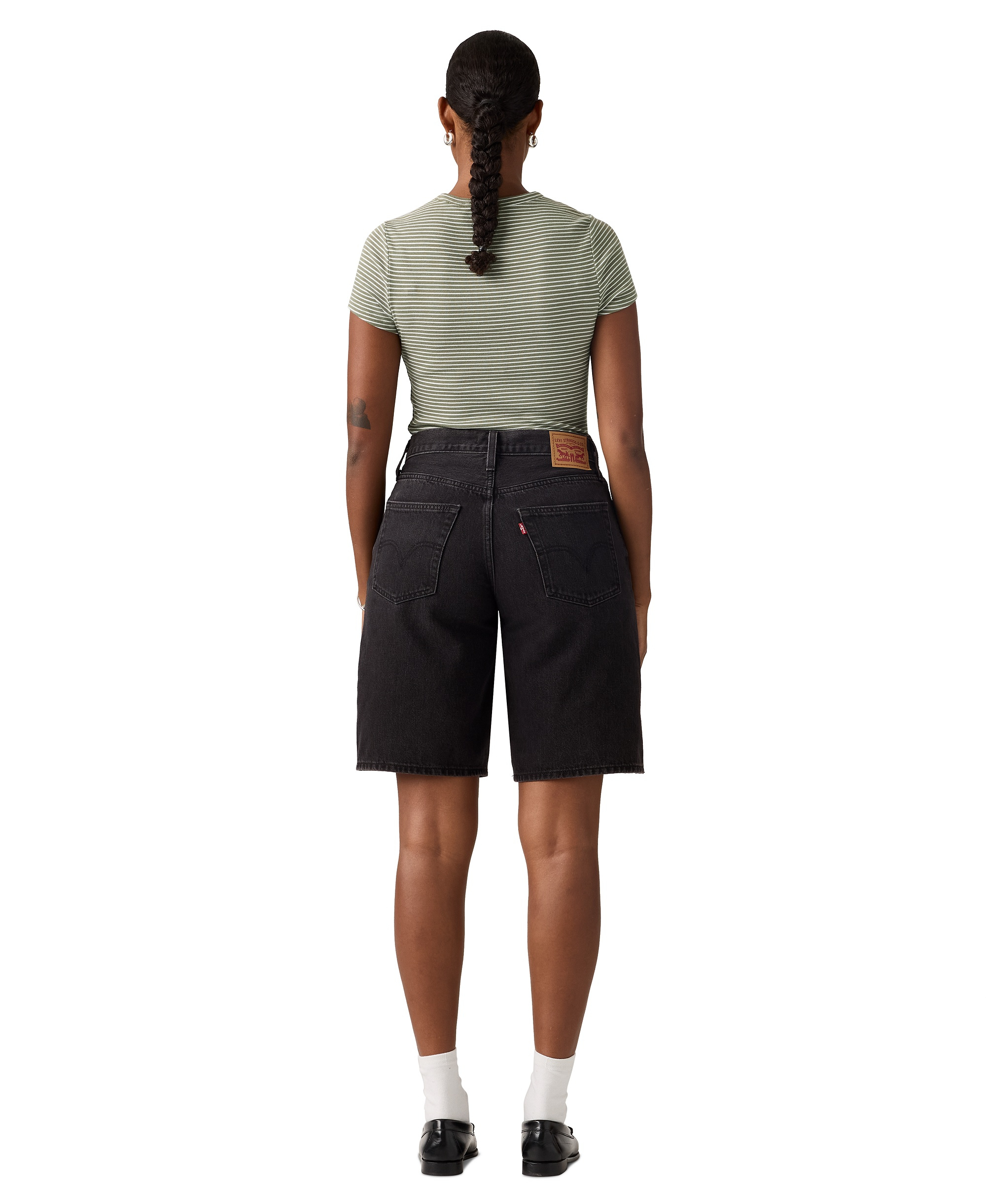 Levi's Women's Mid-Rise Baggy Jort - Square Peg Short