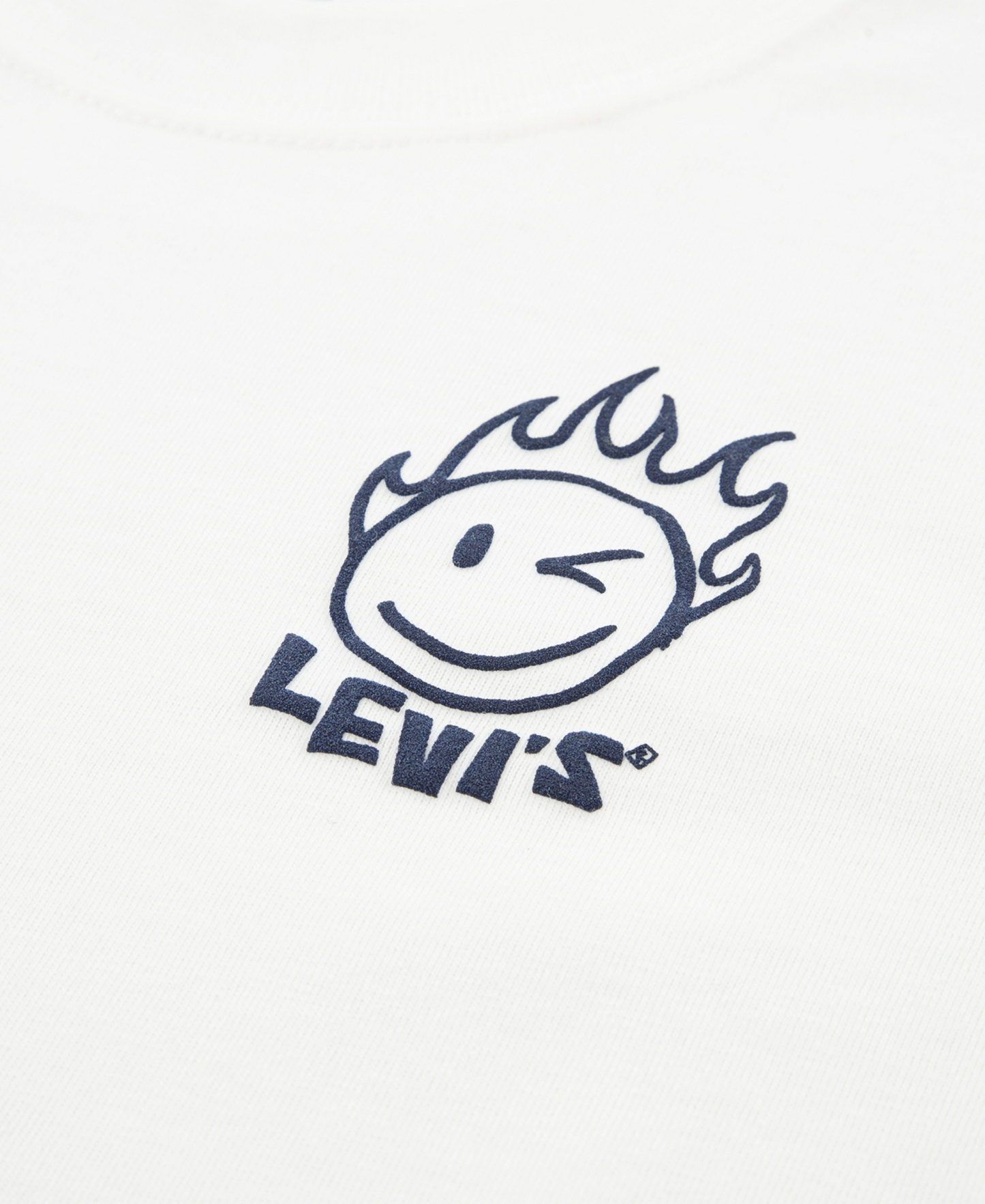 Levi's Boys' 2T-7 Smiley Check T-Shirt and Shorts, 2-Piece Set - Bright White/Blue