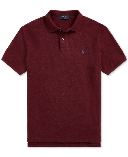 Polo Ralph Lauren Men's Classic-Fit Mesh Polo Shirt - Spring Wine Heather