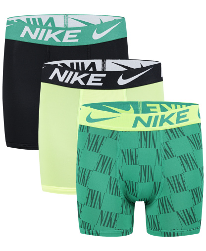 Nike Boys' 8-20 Essential Dri-FIT Boxer Briefs, 3-Pack - Green/Black
