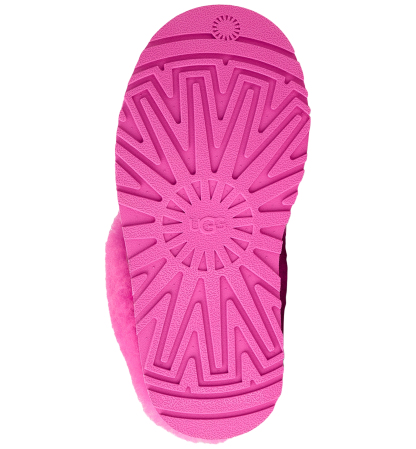 UGG® Kids Round Toe Disquette Slippers - Bright Fuchsia